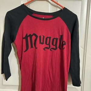 Warner Bros. Red and Black Harry Potter Shirt